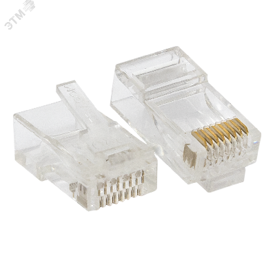 Коннектор RJ-45 TERACOM PRO неэкранированный 8P8C 30мкд Cat.6 универсальный (упак.20шт)